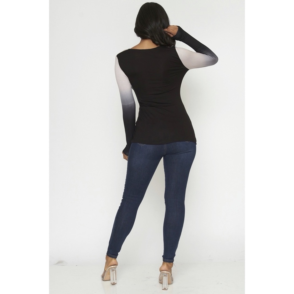 Siren Ombré Long-sleeve Top - Picture 3 of 3